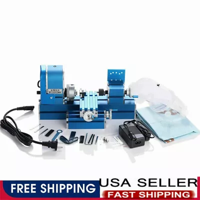 Motorized Metal Lathe Milling Machine CNCDIY Tool Woodworking Lathe Mini Machine • $170.99