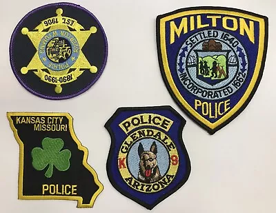 £18.14 • Buy 4 US State Police Patch USA Police Convolute Uniform Patches Badges Sew-On