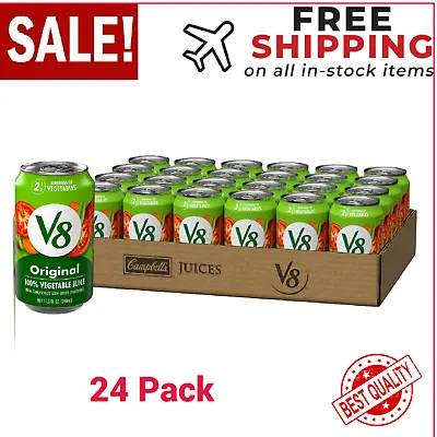 $22.15 • Buy V8 Original 100% Vegetable Juice, Vegetable Blend With Tomato Juice (Pack Of 24)