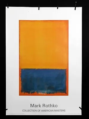 Mark Rothko - O.T. ( Yellow Blue Orange )  1955  - 1997 - Offset Poster • $95