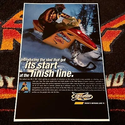 02/03 SKI-DOO REV Snowmobile Poster Semi Vintage Sled ((FINISH LINE)) • $21.88