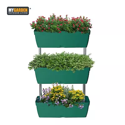 Raised Garden Bed 3 Tier Vertical Planter Free Standing Garden Bed Planter • £27.99