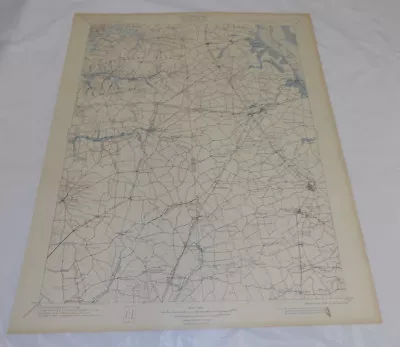1904 Topographic Map Of DOVER QUADRANGLE/DE MD NJ/Smyrna/Millington/Middletown • $34.99