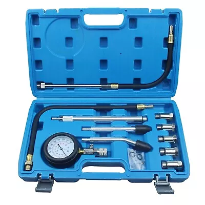 Engine Cylinder Compression Test Gauge Detector Kit Set For Car Motorcycle Tool • $69.99