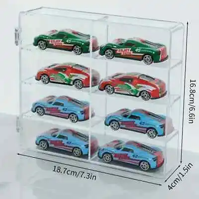 Clear Carry Case 8 Car Display For Lot Of Hot Wheels 1/64 Diecast Storage Set • $17.45