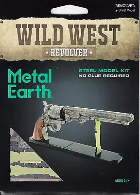 Fascinations Metal Earth Wild West Revolver 3D Laser Cut Steel Metal Model Kit • $12.95