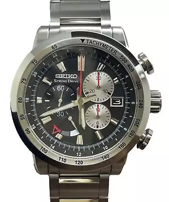 Seiko Spring Drive Chronograph GMT L.E 300pcs SPS003J1 Black Dial Spring Drive M • $3795