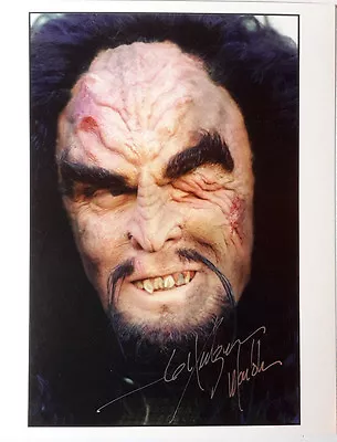 Star Trek DS9 Autograph 8x10 Photo Signed By JG Hertzler As Martok (LHAU-620) • $34.99