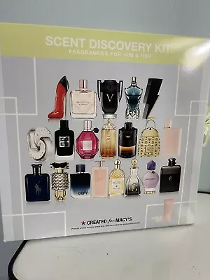 Macy’s 21-pc Fragrance Sample Set For Him & Her +bonus Lovery Hand Cream.nib • $54.99