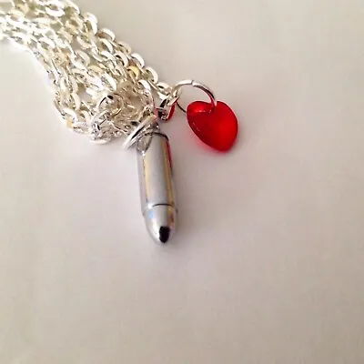£3.99 • Buy Bullet For My Valentine Necklace With Swarovski Red Heart