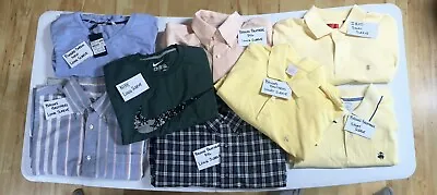 Men’s Dress Shirts Lot Of 8.  Pierre Cardin Brooks Brothers Izod & Nike • $20