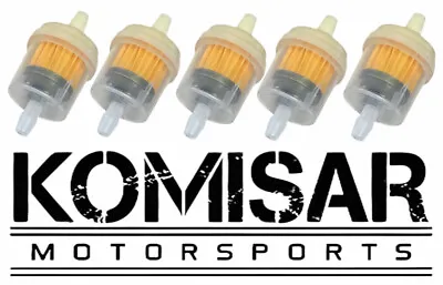 5pcs 1/4  Motorcycle Inline Gas Fuel Filter For Dirt Bike ATV UTV Snowmobile  • $6.85