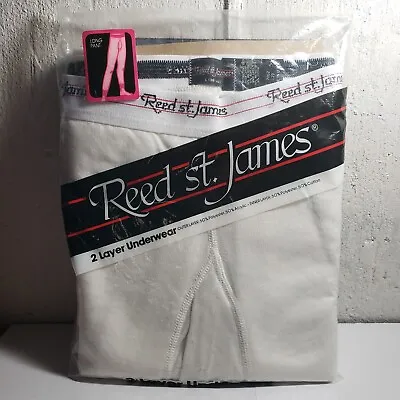 Vintage Reed St. James Long Pant Underwear White Large (38-40) Brand New • $33.99