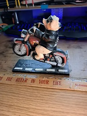 Desk Display/Figurine Hog On Motorcycle • $0.99