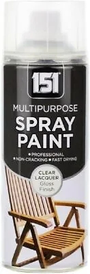 All-Purpose Aerosol Spray Paint Matt Gloss Satin Primer Metal Wood Plastic 400ML • £6.58