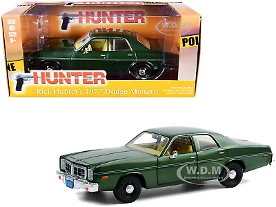 1977 Dodge Monaco Green  Hunter  Tv Series 1/24 Diecast Car By Greenlight 84123 • $29.99