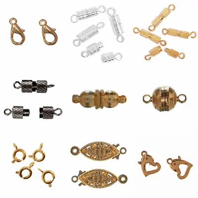 £4.39 • Buy Jewellery Craft Clasps Barrel Trigger Toggle Spring Magnetic Bolt-Ring Choose
