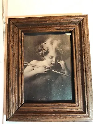 Cupid Asleep By M. B. Parkinson: Nice Wood Framed Print / Photo Copyright  1897 • $17.50