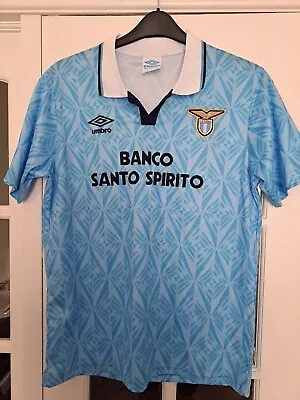 Lazio Home Football Shirt 1991 • £25