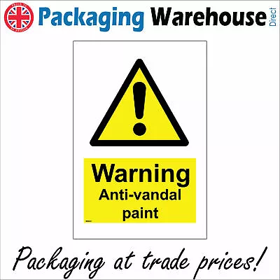 £38.96 • Buy Ws623 Warning Anti-vandal Paint Sign Climb Intruder Wall Property Drainpipes