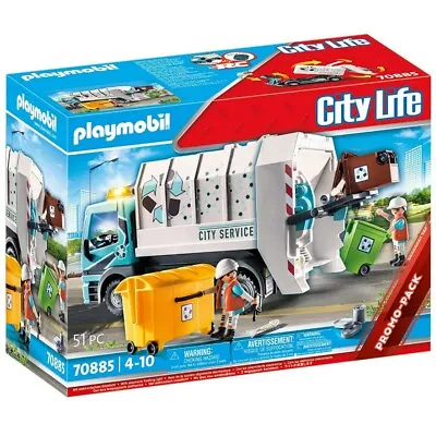 £24.99 • Buy Playmobil City Life 70885 | Recycling Truck Vehicle Figures Playset Brand New