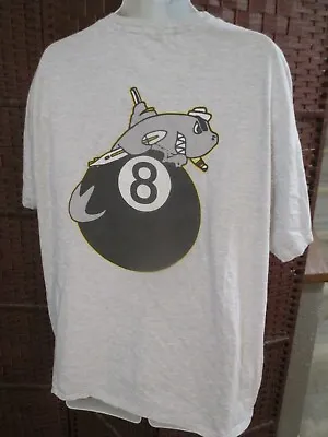 Vintage 90s On Top Of The Eight Ball Not Behind It T Shirt Pool Shark Billiards • $14.54