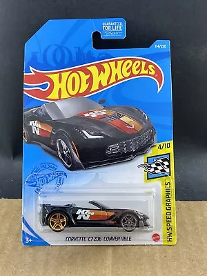 Hot Wheels HW Speed Graphics Corvette C7 Z06 Convertible 4/10 1/64 COMB SHIP $1 • $2.50