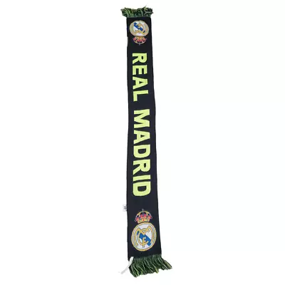 Real Madrid Authentic Scarf Reversible Black & Green Unisex Adult One Size • $20