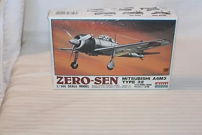 1/144 Scale ARII Zero-Sen A6M3 Type 32 Airplane Model Kit #23026 BN Sealed Box • $33.75