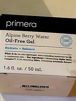  Primera Alpine Berry Water Oil-Free Gel Hydrate + Balance 1.6 Fl. Oz./50 Ml • $14.99