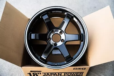 $3306 • Buy Volk TE37SL / 5x114.3 / 18x9.5 +22 / Pressed Double Black | Evo 8 9 CT9A S13 S14