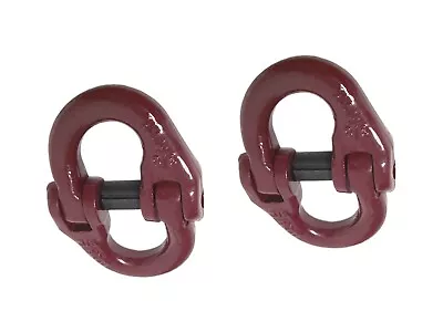 2 Pc 5/8  G80 Mechanical Coupling Link Alloy Chain Hammerlock 18100 Lbs D Ring • $44.99