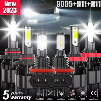 8000K For Toyota Venza 2009-2016 6x LED Headlights High Low Fog Light Bulbs Kit • $33.83