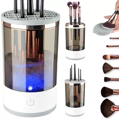 Rechargeable Automatic Cosmetic Brush Cleaner Electric Makeup Cleaning FastDryer • $24.95