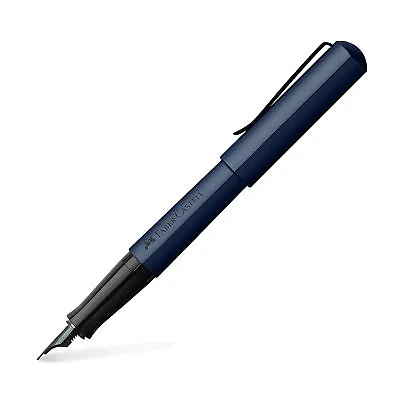 Faber-Castell Hexo Fountain Pen In Blue - Fine Point - NEW In Original Box • $49.95
