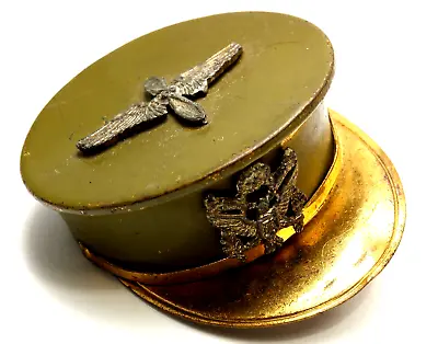 Vtg WWII Military Hat SWEETHEART Compact Locket PIN BROOCH Army Air Force Corps • $59.95