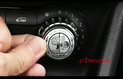 $19.99 • Buy Multimedia Control Button Knob Badge Decal AMG Mercedes Benz Emblem Sticker 29mm