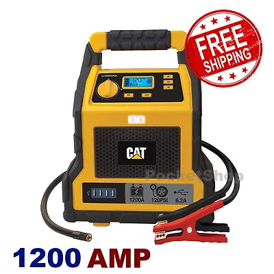 $173.88 • Buy CAT 1200 Amp Car Jump Starter & Air Compressor Professional Grade Power Station 