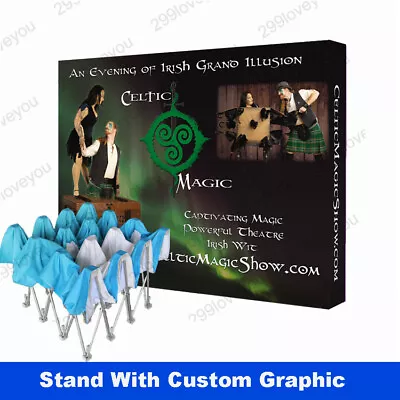 10ft Tension Fabric Pop Up Stand Trade Show Display Banner Booth Backdrop Wall • $695