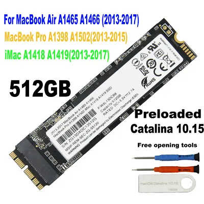 NEW 512GB SSD For 2013 - 2017 MacBook Air A1465 A1466 EMC 3178 2924 2925 IMAC • $58.88