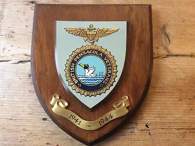 Ww2 British Pensacola Veterans 1941-44 Raf Naval Air Station Plaque/shield • £36