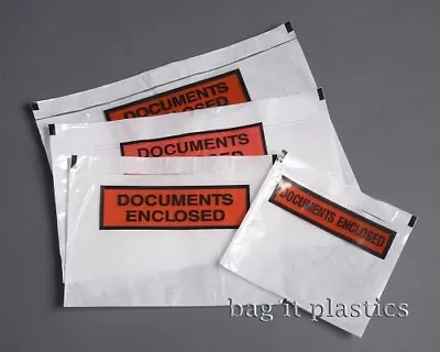 Document Enclosed Printed Labels Pouches Wallets Mailing Bags Posting A7 A6 A5 • £1.25