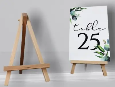 Mini Wooden Easels Wedding Table Number Holders - Photo Display Stand • £19.99