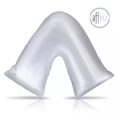 Affina Satin Silk Pillowcase Maternity Boomerang U Shape V Shape Cushion Cover • $34.99