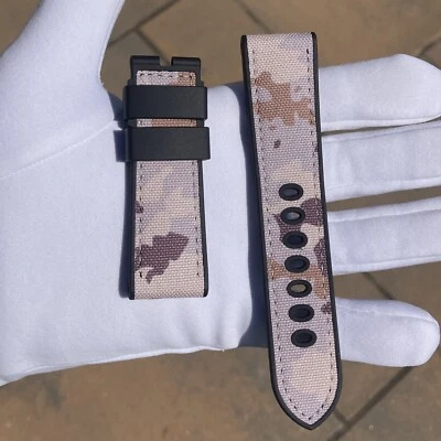 $545 • Buy Authentic New Panerai Watch 24/22mm Brown Tan OEM Upcamo Strap MXE0JMSZ