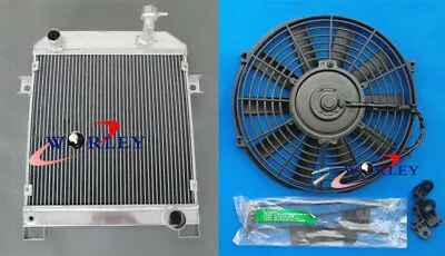 Aluminum Radiator For Jaguar Mark 2 Mk2 Mk Ii Daimler 2.5 V8 V8-250 Mt 62-67&fan • $265