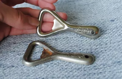 2 Vintage Pepsi Cola Single Dot Metal Bottle Openers 3” • $25.63