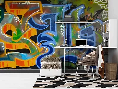 3D Color Street Art Graffiti Wall Murals Wallpaper Murals Wall Sticker Wall 50 • $249.99