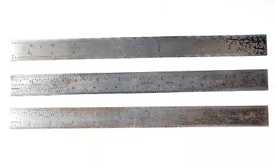 Three 12  Blades For Machinist Combination Square 2 Pec 1 Scherr Tumico UGLY 16R • $24
