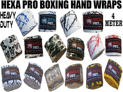 $9.99 • Buy Boxing MMA UFC HAND WRAPS Wrist Guards Cotton Bandages Bar Straps Kick Gloves 4M